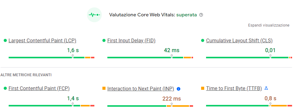 page speed insight strumento per la seo