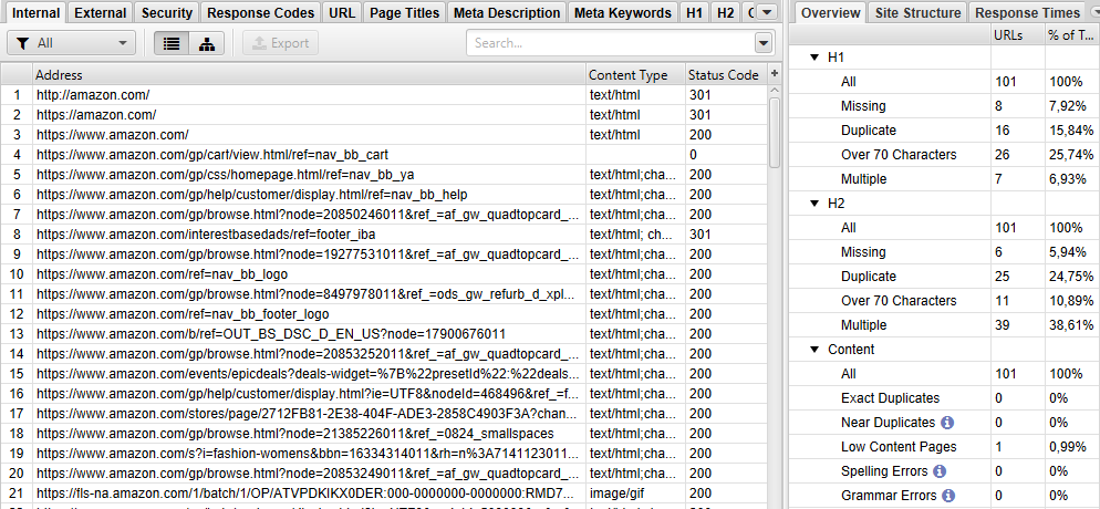 screaming frog tool seo