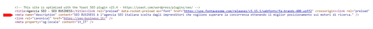 meta description html