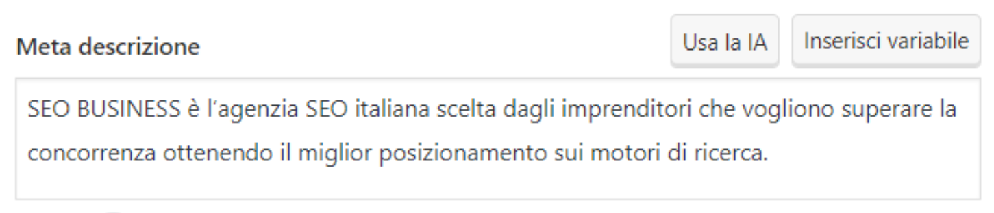 meta description wordpress